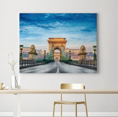 Obrazy do salonu Węgierski most 3D
