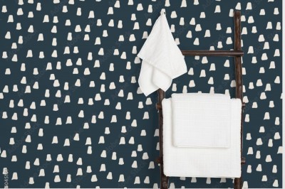 Tapeta Minimalistyczny wzór w drobne kropki w stylu skandynawskim