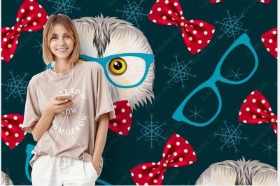 Tapeta Sowa w okularach