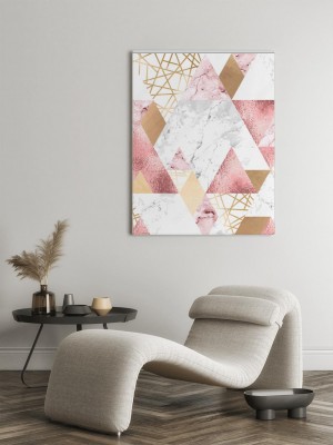 Obrazy do salonu do sypialni z modnym wzorem geometrycznym