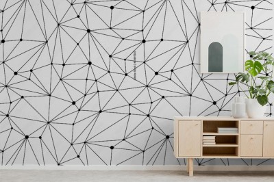 Tapeta Geometryczny wzór siatki