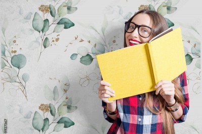 Fototapeta vintage w kwiatowy wzór