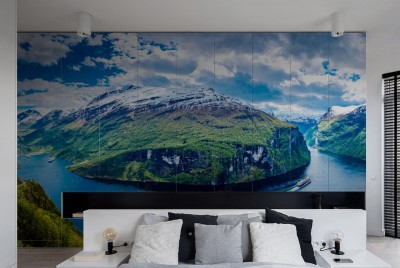 Naklejka na szafę Fiord Geiranger w Norwegii