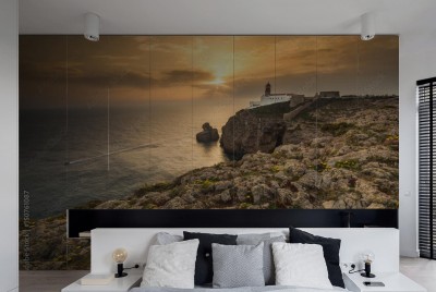 Naklejka na szafę Latarnia morska przy Cabo de Sao Vincente w Portugalii