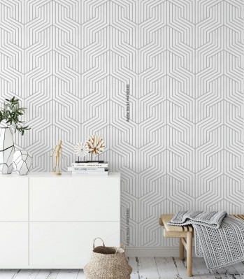 Fototapeta Biało-szary ornament