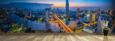 Fototapeta Pejzaż miejski w Bangkoku