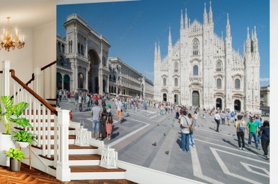 Fototapeta Piazza del Duomo w Mediolanie