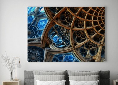 Obraz na płótnie Abstrakcyjne tło, fantastyczne struktury 3D 