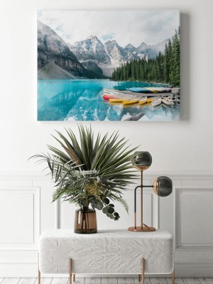 Obraz na płótnie Lazurowa woda w górskim jeziorze