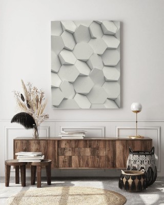 Obraz na płótnie sześciokątne tło geometryczne