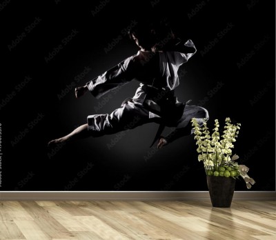 Fototapeta Dziewczyna ćwiczy karate