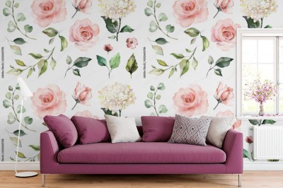 Fototapeta Ilustracja botaniczna na białym tle
