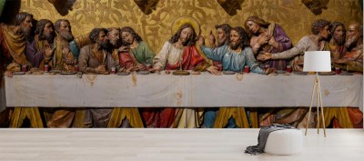 Fototapeta Rzeźba Ostatniej Wieczerzy według obrazu Leonarda da Vinci