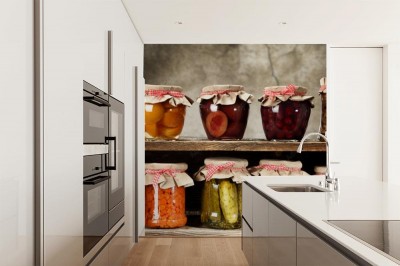 Fototapeta Słoiki z przetworami