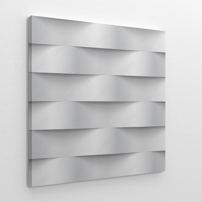 Obraz na płótnie Abstrakcja 3d - biała geometryczna tapeta