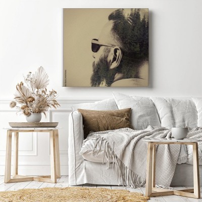 Obraz na płótnie z designerskim portretem "Drwal"