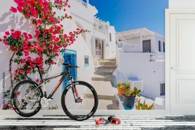 Fototapeta Tradycyjna Grecka Uliczka