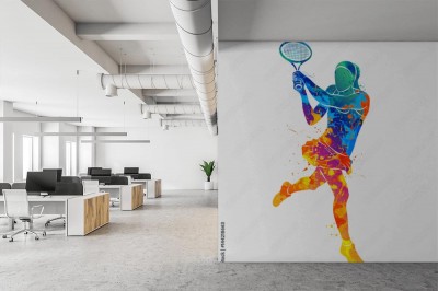 Fototapeta Sylwetka Tenisisty