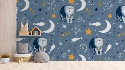 Fototapeta w stylu skandynawskim do pokoju chłopca i dziewczynki