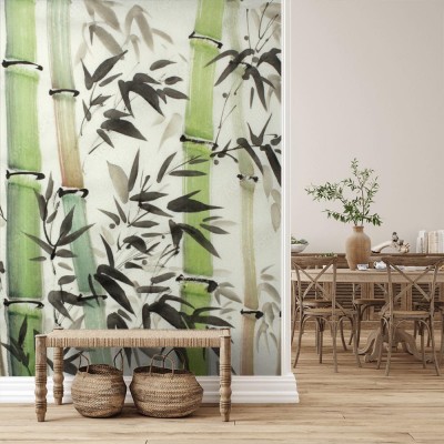 Fototapeta Jasny las bambusowy