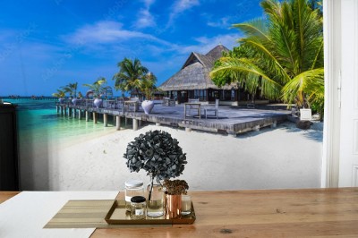 Fototapeta luksusowe wakacje na Malediwach