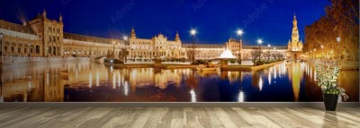 Fototapeta Wieczorny widok na Plaza de Espana