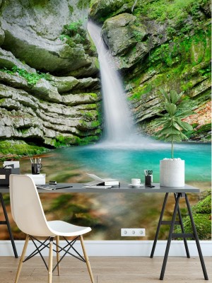 Fototapeta Magiczny wodospad w Słowenii