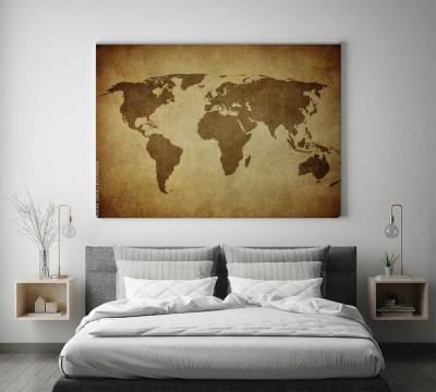 Obraz na płótnie Archiwalne mapy świata