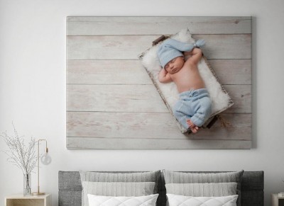 Obraz na płótnie Śpiący noworodek