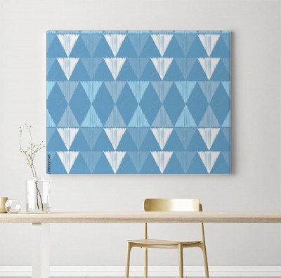 Obraz na płótnie z wzorami drapanych trójkątów