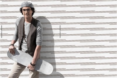 Tapeta z prostym skandynawskim wzorem