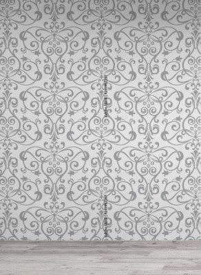 Tapeta z kwietnym ornamentem