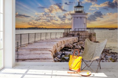 Fototapeta South Portland - widok na latarnie morską