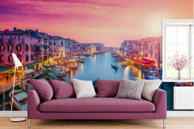 Fototapeta Wenecja o zachodzie słońca