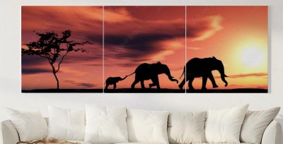 Obraz na płótnie Rodzina słoni