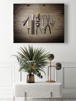 Obraz na płótnie Wyposażenie fryzjera męskiego