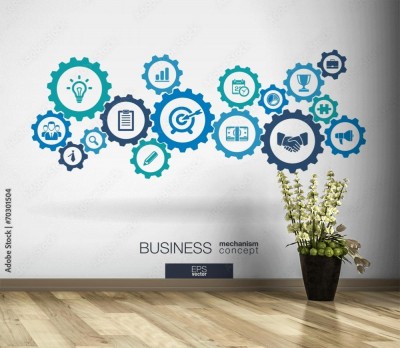 Fototapeta Koncepcja mechanizmu biznesowego