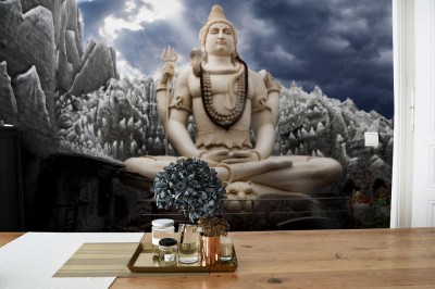 Fototapeta Pomnik wielkiego Pana Shivy w Bangalore