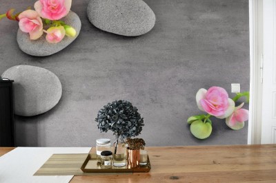 Fototapeta Kwiaty i kamienie