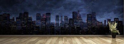 Fototapeta Nocna panorama miasta