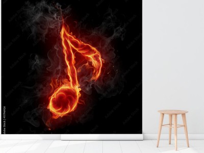 Fototapeta Płonąca nuta