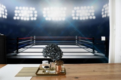 Fototapeta Ring bokserski na arenie