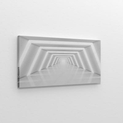 Obrazy do salonu Futurystyczny tunel 3D