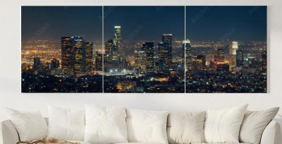 Obrazy do salonu Los Angeles nocą