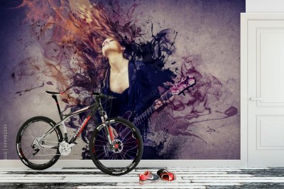 Fototapeta Muzyk w oparach ekspresji