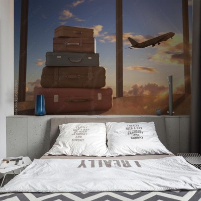 Fototapeta Samolot na niebie