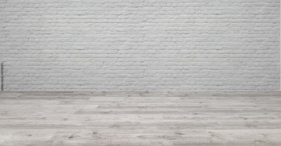 Fototapeta Szeroka panorama białego ceglanego muru w minimalistycznej aranżacji