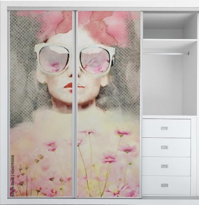 Naklejka na szafę Portret wiosny