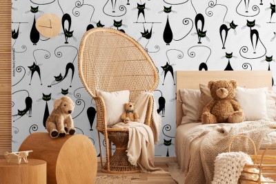Tapeta dla chłopca i dziewczynki - Kot