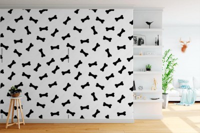 Fototapeta Wzór w stylizowane kości